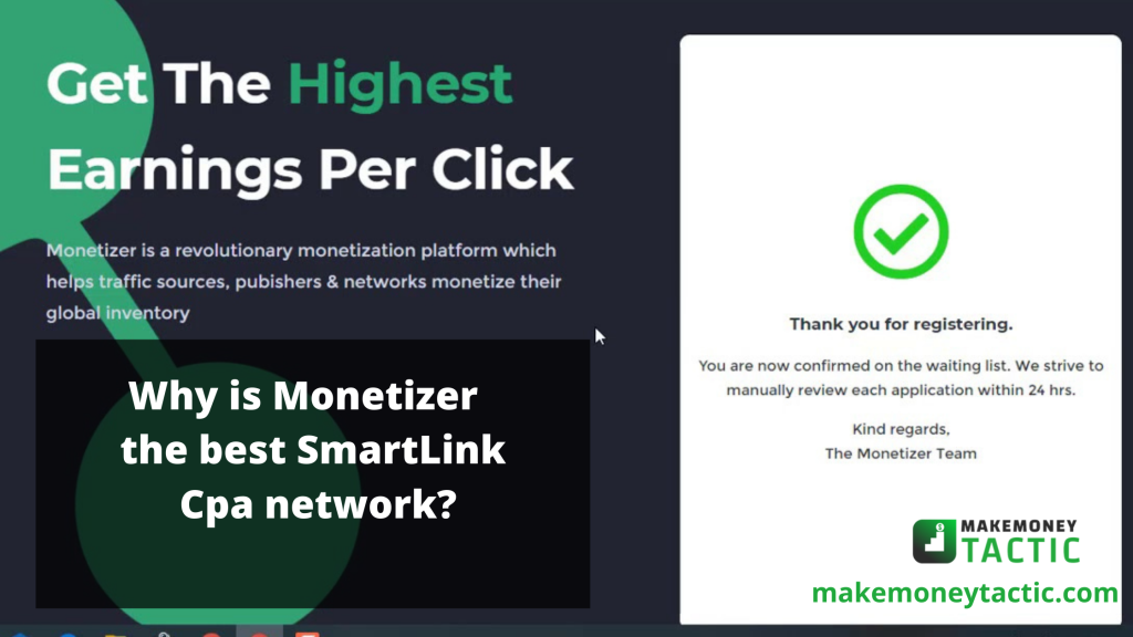 Why is monetizer the best smartlink network