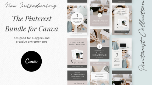 combine canva and pinterest