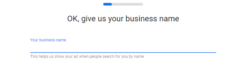 business name for google campaign