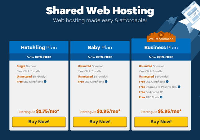 What is the best website hosting for small business hostgator
