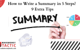 How to Write a Summary in 5 Steps?