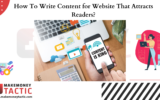 How To Write Content for Website That Attracts Readers?