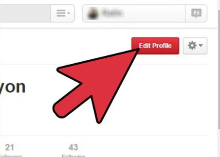edit pinterest profile