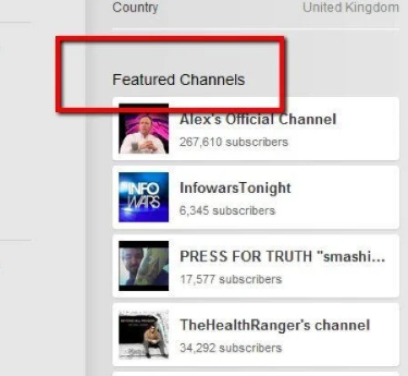 Add featured channels