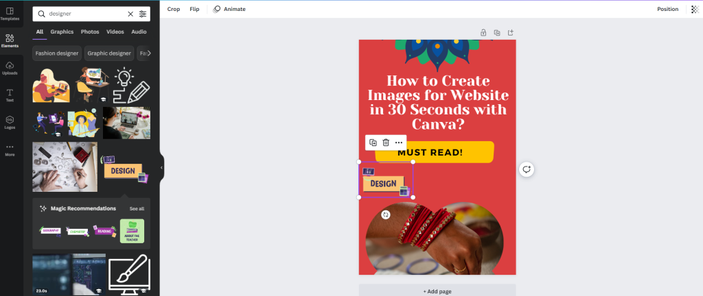 How to create images with icons