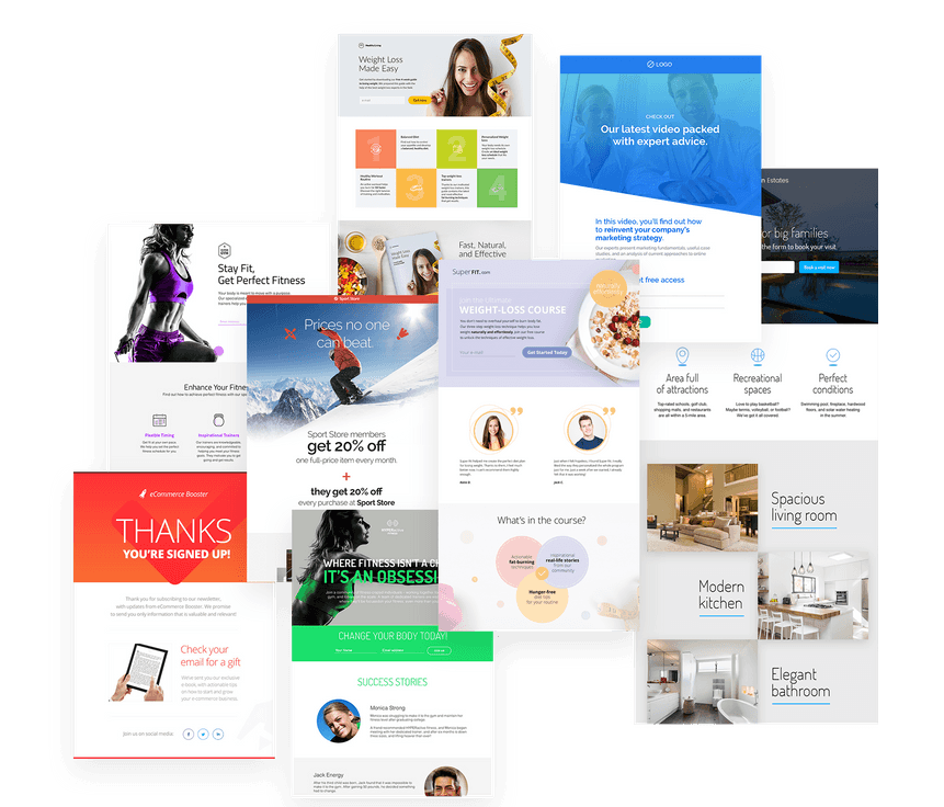 Convert with Getresponse landing page