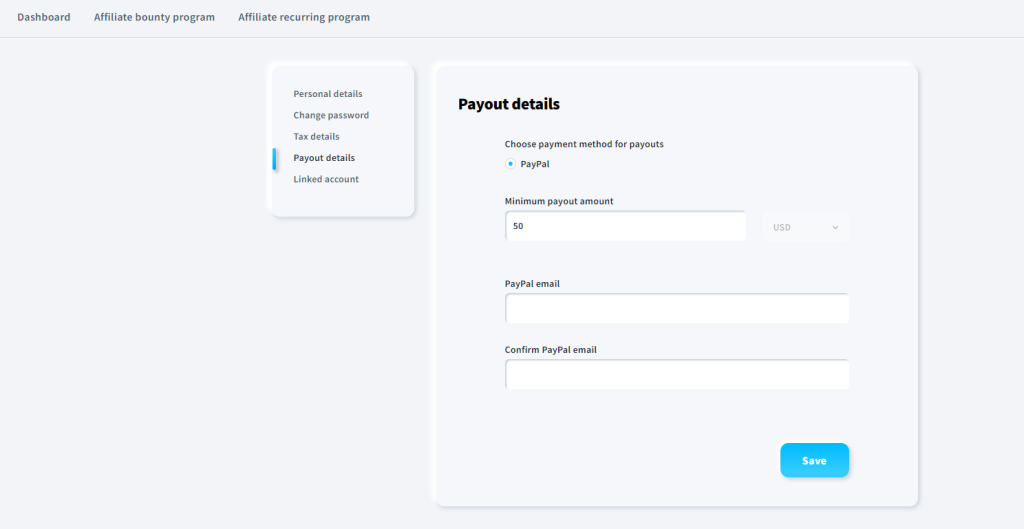 getresponse payout details