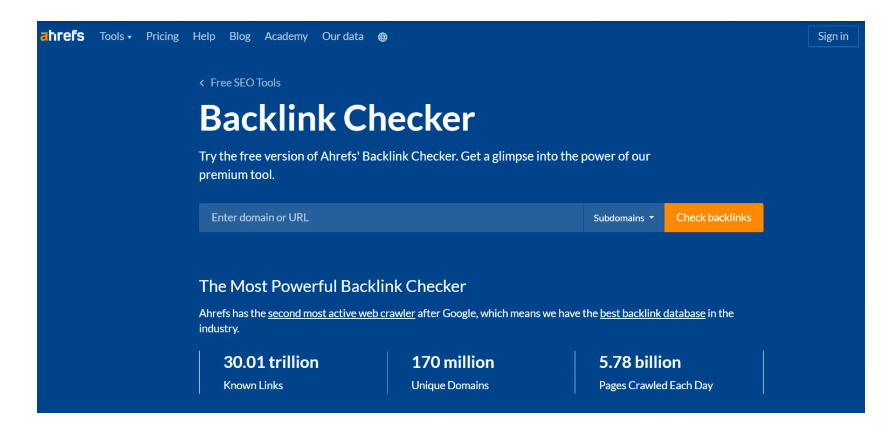 Ahrefs Blacklink Checker
