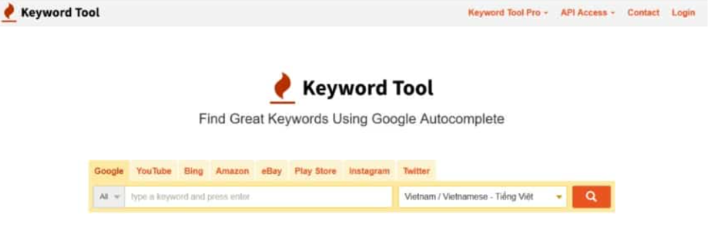 Keywordtool.io - SEO tool for keyword research